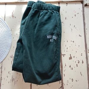 Brandy Melville Dark Green Sweapants